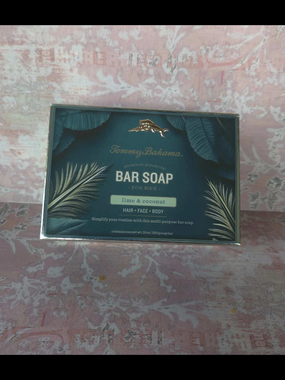Tommy Bahama Bar Soap Lime & Coconut - Teal and Gold Accents